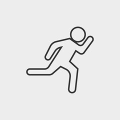 Runner vector icon illustration sign