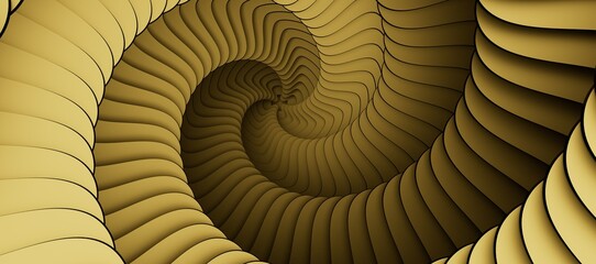 Fototapeta premium gold swirl 3d backround modern