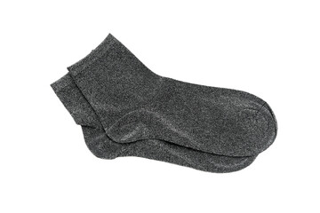 stylish fashionable women's socks on a white background