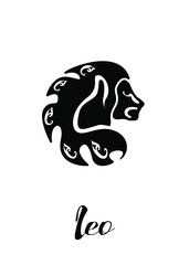 
The illustration - zodiac sign in the black color.
