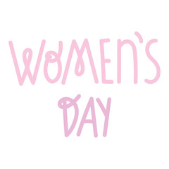 womens day lettering