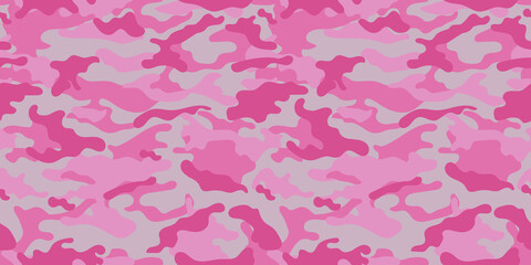 Fototapeta na wymiar vector camouflage pattern for clothing design. Pink camouflage military pattern