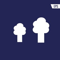 Park trees vector icon illustration sign