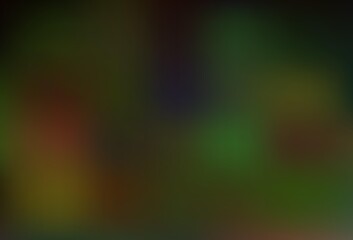 Dark Green vector glossy bokeh pattern.