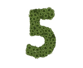 Virus Themed Font Number 5