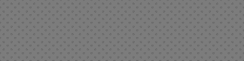 Background with many hearts. Seamless texture for banner, flyer or poster. Valentine's day. Black and white illustration