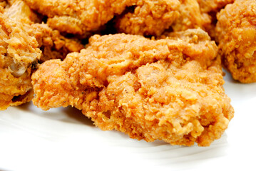 Close-Up of a Deep Fried Chicken Thigh