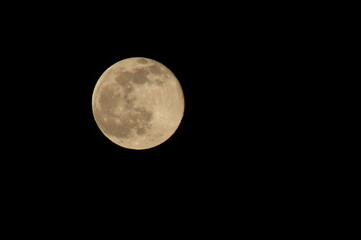 Obraz premium full moon over black