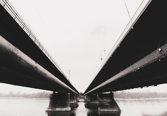 Silhouette of a bridge 