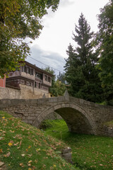 Fototapeta na wymiar Bridge of the First Rifle in the historic town of Koprivshtitsa, Bulgaria