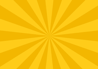 Yellow ray background. Vector