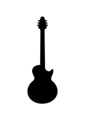 Electric guitar silhouette.