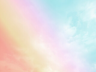 Sky and clouds in pastel tones for graphic design or wallpaper
