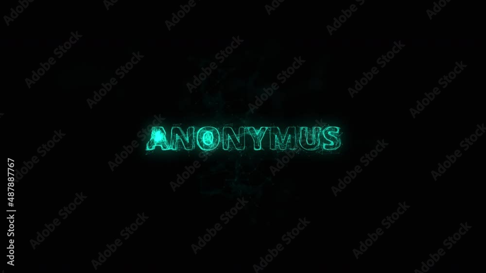 Fototapete Anonymus title with plexus effect. Connected lines with dots. Lines title plexus