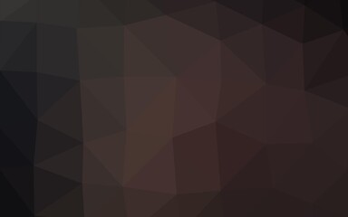 Dark Black vector shining triangular template.