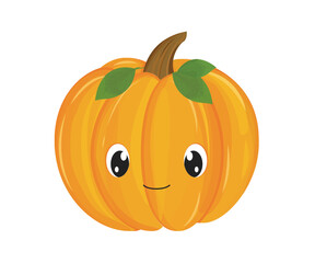 Halloween Pumpkin, Fall Pumpkin, Orange Pumpkin, Pumpkin Icon, Fall Autumn Harvest Thanksgiving Vector Illustration Background