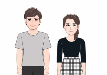 二人の男女