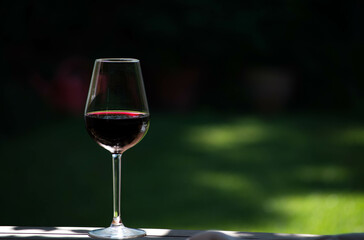 Glass of red wine  isolated