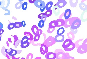 Light Pink, Blue vector cover with spots.