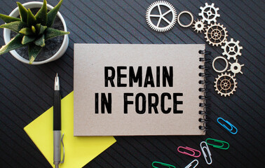 text remain in force on torn paper. Business concept