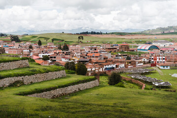 Landscape views in Chinchero Peru. 