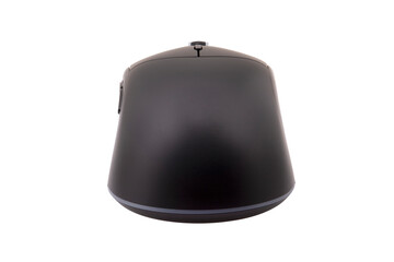 Obraz premium Black gaming wireless laser computer mouse isolated on white background