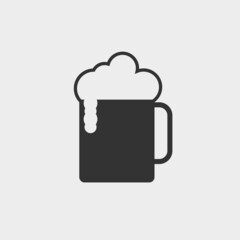 Beer vector icon illustration sign