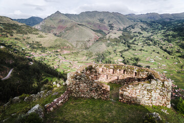 Ruins in Pisac Peru.  - obrazy, fototapety, plakaty