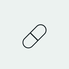 Pill and tablet vector icon illustration sign