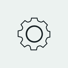 Settings vector icon illustration sign