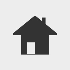 Fototapeta premium Home vector icon illustration sign