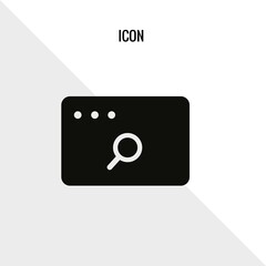 Web search vector icon illustration sign