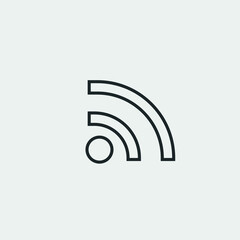 Wireless vector icon illustration sign