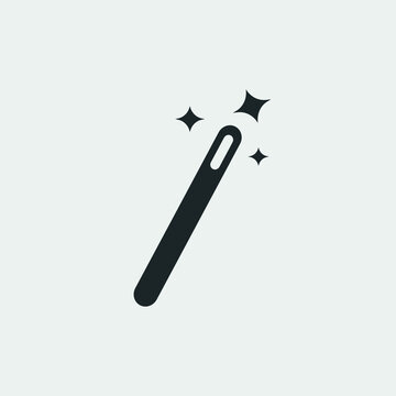 Magic wand vector icon illustration sign