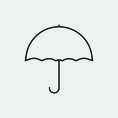 Umbrella vector icon illustration sign