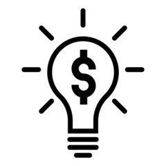 Business Idea Flat Icon Isolated On White Background