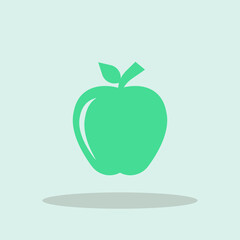 Apple vector icon illustration sign