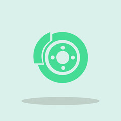 Brake vector icon illustration sign