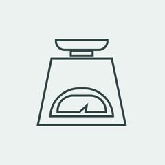 Weight vector icon illustration sign