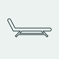 Chair vector icon illustration sign