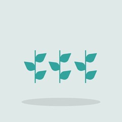 Plants vector icon illustration sign