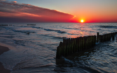 Sunset Baltic Sea Mielno