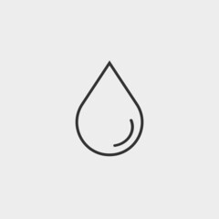Water drop vector icon illustration sign