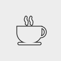 Coffee vector icon illustration sign