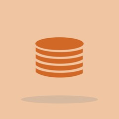 Data vector icon illustration sign