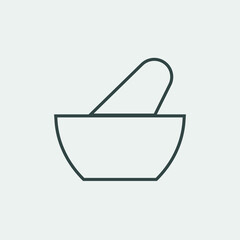 Mortar vector icon illustration sign