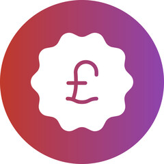 pound gradient icon