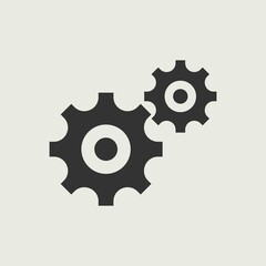 Gear vector icon illustration sign