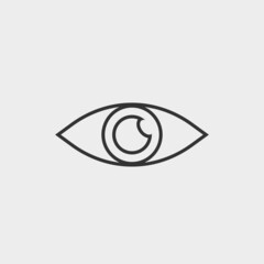 Eye vector icon illustration sign