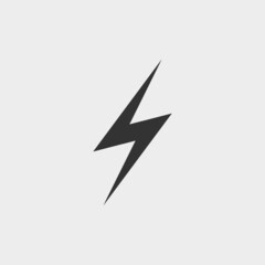 Lightening flash vector icon illustration sign